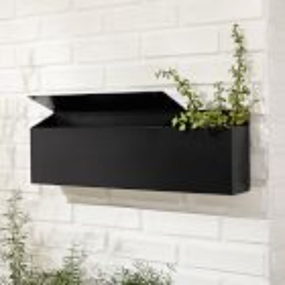 West Elm Black Downtown Mailbox